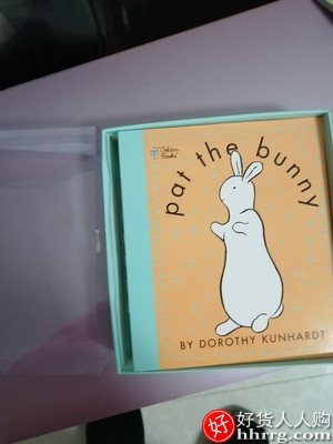 拍拍小兔子触摸书英语书，婴幼香味玩具书