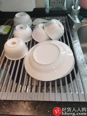 可折叠沥水架水槽碗架，洗碗池放碗筷碗碟收纳架子插图4