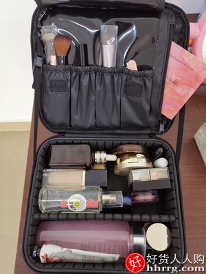 NiceLand化妆包，化妆品收纳包纹绣工具箱盒插图1