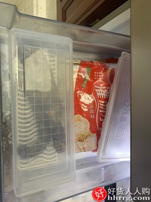 日本厨房冰箱收纳盒，塑料长方形带盖冷藏盒插图3