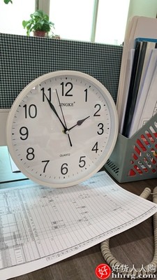 钟表挂钟客厅家用石英钟，创意静音电子表时钟挂表插图