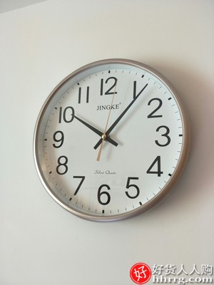 钟表挂钟客厅家用石英钟，创意静音电子表时钟挂表插图1