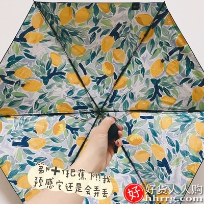 蕉下果趣太阳伞，防晒防紫外线甜美雨伞插图4