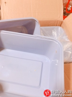 长方形一次性餐盒，透明饭盒50带盖塑料便当盒插图3