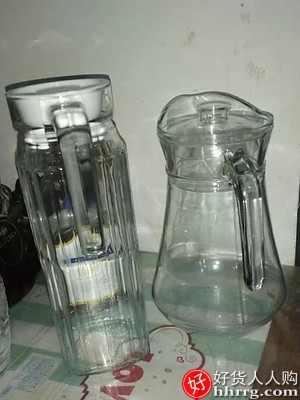 冷水壶玻璃凉水壶瓶，大容量非耐热高温凉白开水杯套装插图