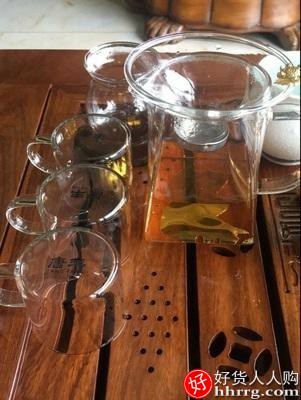 透明玻璃茶具套装，家用功夫茶杯茶台茶壶小茶盘插图2