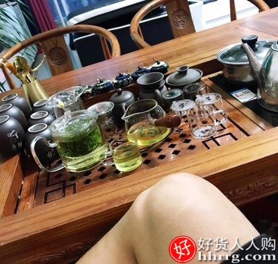 透明玻璃茶具套装，家用功夫茶杯茶台茶壶小茶盘插图3