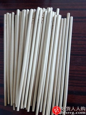 筷子无漆无蜡家用竹筷，高档实木火锅筷加长筷30双插图1