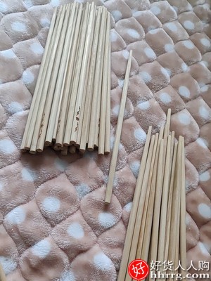 筷子无漆无蜡家用竹筷，高档实木火锅筷加长筷30双插图3