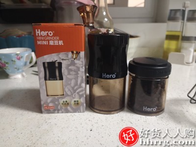 Hero手摇磨豆机咖啡豆研磨机，便携手磨咖啡机磨粉机