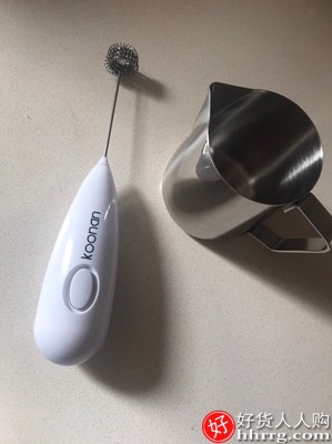 Koonan卡纳咖啡打奶泡器奶泡机，家用电动咖啡冷奶泡手持发泡器插图1