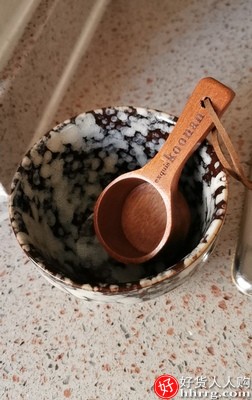 koonan咖啡豆量勺，乌檀木咖啡粉勺实木长柄量豆勺10g插图4