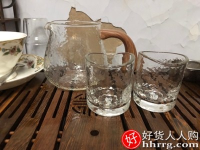 泰摩日式锤目咖啡品杯，耐热玻璃锤纹分享壶插图1