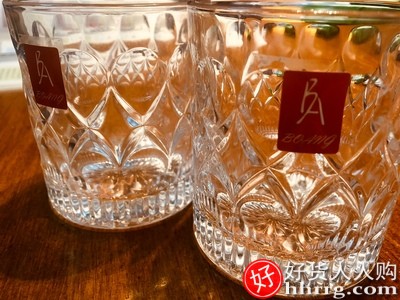 威士忌酒杯家用欧式水晶玻璃洋酒杯，八角啤酒杯酒吧套装插图4
