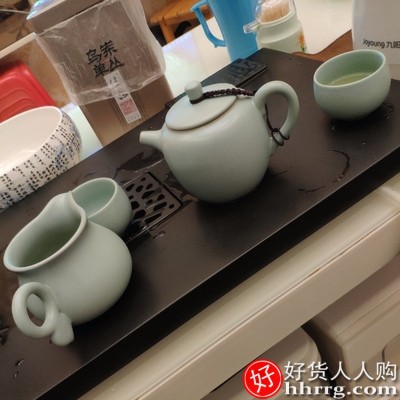 汝窑茶具套装，景德镇茶具茶杯陶瓷整套插图2