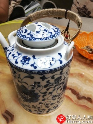陶瓷茶壶凉水壶，景德镇老式青花瓷提梁壶泡茶壶插图3