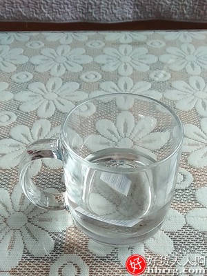 乐美雅玻璃杯家用透明喝水杯，耐热钢化微波牛奶杯带盖插图1