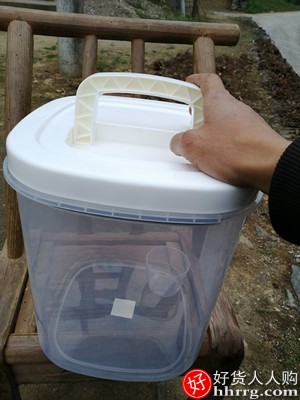 装米桶防虫防潮密封收纳米箱20斤，家用面粉储存罐米缸插图3