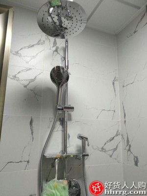 卡贝卫浴淋浴花洒套装，家用全铜浴室恒温淋浴器淋雨喷头插图3