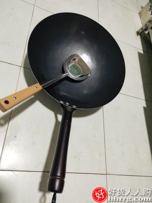 章丘手工老式铁锅，无涂层熟铁炒锅插图2