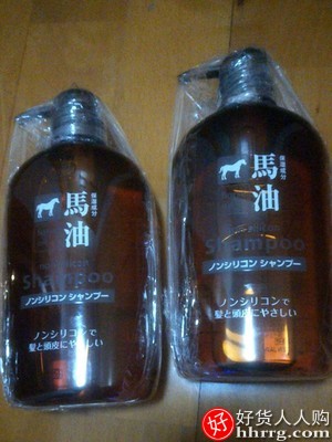 日本Horse Oil熊野油脂马油无硅油洗发水，滋润去屑防脱插图1