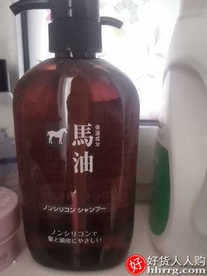 日本Horse Oil熊野油脂马油无硅油洗发水，滋润去屑防脱插图3