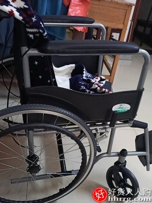 残疾人轮椅，老年手推代步车插图3
