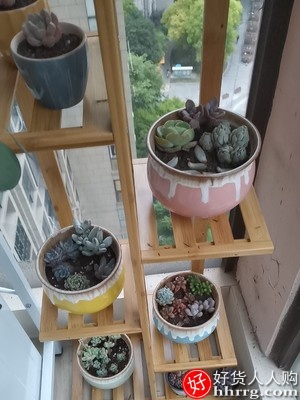木马人花架，置物多层室内阳台绿萝盆装饰铁艺插图