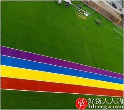 人造草坪垫绿色假仿真草皮，足球场人工塑料幼儿园地毯