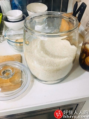 玻璃密封罐米桶玻璃瓶，家用透明带盖储物罐泡菜坛