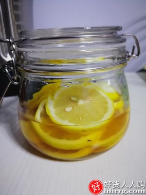 蜂蜜柠檬百香果玻璃瓶密封罐，带盖厨房食品家用储物罐插图