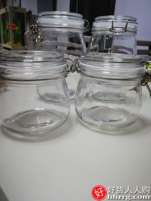 蜂蜜柠檬百香果玻璃瓶密封罐，带盖厨房食品家用储物罐插图2
