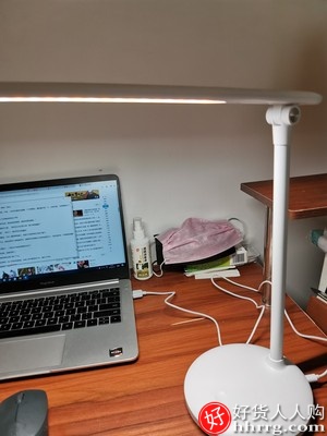 护眼书桌LED小台灯，学习专用充电插电两用台灯插图
