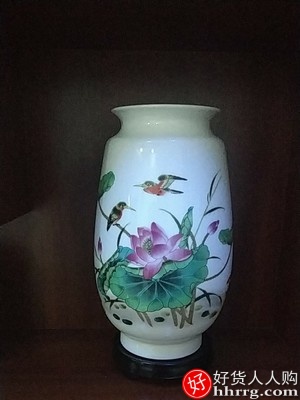 景德镇陶瓷器小花瓶，家居装饰品摆件插花干花插图1