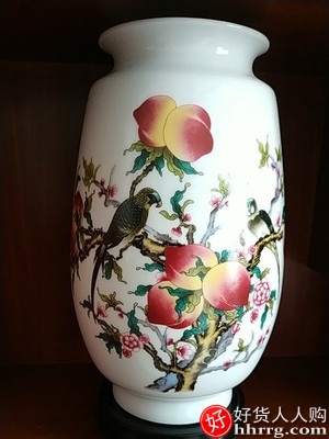 景德镇陶瓷器小花瓶，家居装饰品摆件插花干花插图2