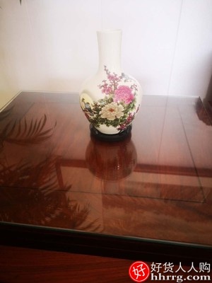 景德镇陶瓷器小花瓶插花三件套，中式家居装饰工艺品摆件插图3