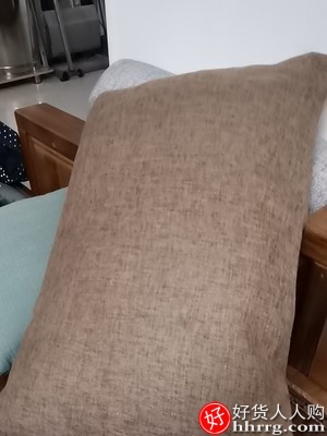 沙发客厅亚麻靠枕，长方形抱枕靠垫套腰枕插图3