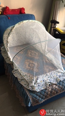 可优比婴儿蚊帐罩，可折叠全罩式婴儿床防蚊蒙古包宝宝蚊帐插图