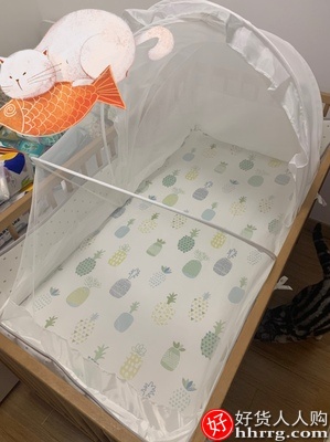 可优比婴儿床床笠纯棉隔尿，宝宝床罩儿童床单插图1