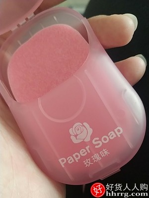 香皂片便携式一次性肥皂纸，可爱花瓣小洗手片插图1