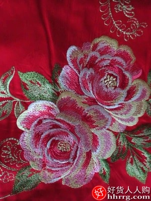 富安娜家纺婚房大红结婚套件，被套床单床上四件套插图