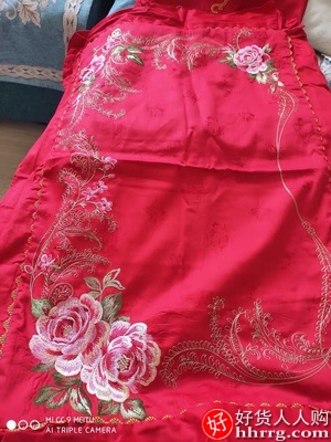 富安娜家纺婚房大红结婚套件，被套床单床上四件套插图3