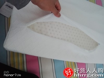 水星家纺泰国乳胶枕头枕芯，护颈椎枕低枕记忆枕插图1