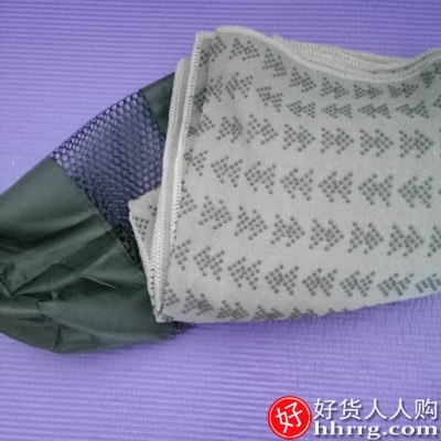 奥义瑜伽铺巾，防滑瑜伽毯加长吸汗瑜伽垫布铺巾插图