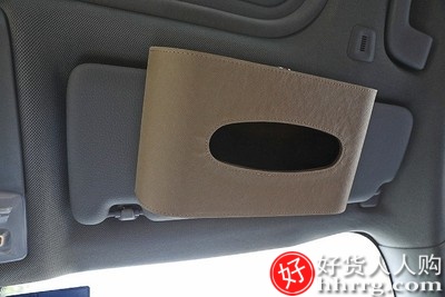 车载挂式纸巾盒，车用遮阳板纸巾筒天窗汽车抽纸盒插图2