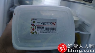日本厨房冰箱收纳盒，塑料长方形带盖冷藏盒插图