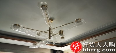 希尔顿现代简约分子客厅灯，卧室创意网红风格餐厅吊灯插图4