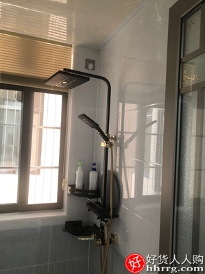 德国GOHU家用全铜卫浴，欧式浴室恒温淋雨淋浴花洒套装插图2