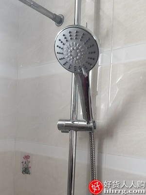 恒洁卫浴淋浴花洒套装，家用全铜龙头明装增压淋雨喷头插图