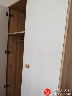 林氏木业北欧儿童衣柜，小户型卧室储物柜小衣橱插图2